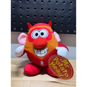 Mr Potato Head Devil Halloween Plush Toy 7 in Red Orange Hasbro Toy Factory NWT